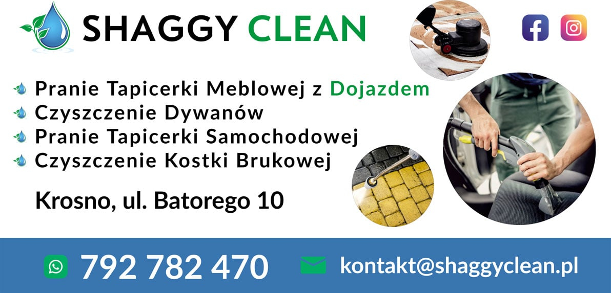 Zdjęcie na okładce dla Shaggy Clean - Czyszczenie tapicerki, pranie dywanów, mycie kostki - Krosno i okolice